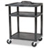 All Service Cart, 3-Shelf, 24w x 18d x 16h, Black