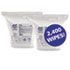 Sanitizing Wipes, 6 x 8, White, 1200/Refill Pouch, 2 Refills/Carton