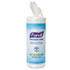 Premoistened Sanitizing Wipes, Cloth, 5.78" x 7", 100/Canister