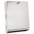 Surface-Mounted Paper Towel Dispenser,10 3/4 x 4 x 14, Satin Stainless Steel