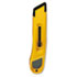 Plastic Light-Duty Utility Knife w/Retractable Blade, Yellow - View 2