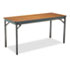 Special Size Folding Table, Rectangular, 60w x 24d x 30h, Walnut
