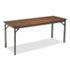 Special Size Folding Table, Rectangular, 72w x 24d x 30h, Walnut