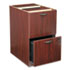 BL Laminate Two-Drawer Pedestal File, 15-5/8w x 21-3/4d x 27-3/4h, Mahogany