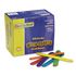 Colored Wood Craft Sticks, Jumbo, 6 x 3/4, Wood, Assorted, 500/Box
