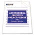 Antimicrobial Project Folders, Jacket, Letter, Polypropylene, Clear, 25/Box