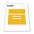 Biodegradable Project Folders, Reduced Glare, Polypropylene, Letter Size, 25/Box