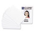 PVC ID Badge Card, 3 3/8 x 2 1/8, White, 100/Pack