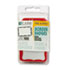 Self-Adhesive Name Badges, 3-1/2 x 2-1/4, Red, 100/Box