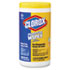 Lemon Scent Disinfecting Wet Wipes, Cloth, 7 x 8, 75/Canister