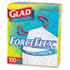 Drawstring ForceFlex Tall Kitchen Bags, 13 gal, .95mil, 24 x 28, White, 100/Ctn