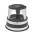 Original Kik-Step Steel Step Stool, 15-5/8" dia. x 14h, to 500 lbs, Silver