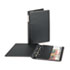 Heavyweight Vinyl Slant-D 3-Ring Binder With Label Holder, 1" Capacity, Black