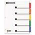 100% Recycled OneStep Index System, Multicolor 5-Tab, 11 x 8-1/2, 1 Set