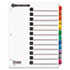 100% Recycled OneStep Index System, Multicolor 12-Tab, 11 x 8-1/2, 1 Set