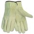 Economy Leather Driver Gloves, Large, Cream