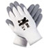 Ultra Tech Foam Seamless Nylon Knit Gloves, Extra Large, White/Gray