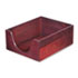 Hardwood Letter Stackable Desk Tray, Mahogany