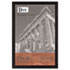 Black Wood Poster Frame w/Plastic Window, Wide Profile, 24 x 36