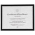 Value U-Channel Document Frame w/Certificates, 8-1/2 x 11, Black - View 1