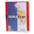 Vinyl DuraClip Report Cover w/Clip, Letter, Holds 30 Pages, Clear/Red
