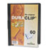 Vinyl DuraClip Report Cover w/Clip, Letter, Holds 60 Pages, Clear/Black