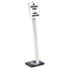 Info Sign Duo Floor Stand, Letter-Size Inserts, 15 x 44-1/2, Clear