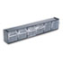 Tilt Bin Plastic Storage System w/6 Bins, 23 5/8 x 3 5/8 x 4 1/2, Black