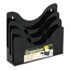 Three-Tier Document Organizer w/Dividers, 13-3/8w x 3-1/2d x 11-1/2h, Black