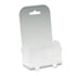 Foldem-Up Leaflet Pocket, 4-3/8w x 2-1/8d x 7-1/4h, Clear, 6/Pack