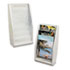 Multi-Tiered Desktop/Wall-Mount Literature Holders, 10-3/8w x 5d x 19-3/4h, Gray