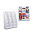 Multi-Tiered Desktop/Wall-Mount Literature Holders, 15-3/4w x 5d x 19-3/4h, Gray