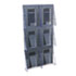 Multi-Pocket Wall-Mount Literature Systems, 18-1/4w x 2-7/8d x 35-1/4h,Clear/BK