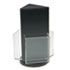 Countertop Revolving Literature Racks, 3 Compartments, 7-1/2w x 10-3/4h, Black