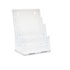 Multi Compartment DocuHolder, 3 Compartments, 9-1/2w x 8d x 12-5/8h, Clear - View 1