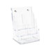 Multi Compartment DocuHolder, 6 Compartments, 9w x 7-1/2d x 13-3/4h, Clear