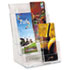 Multi Compartment DocuHolder, 6 Compartments, 9w x 7-1/2d x 13-3/4h, Clear - View 1