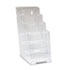 Multi Compartment DocuHolder, 4 Compartments, 4-7/8w x 8d x 10h, Clear - View 1