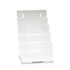 Multi Compartment DocuHolder, 4 Compartments, 6-1/2w x 6-1/4d x 10h, Clear - View 1