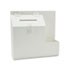 Plastic Suggestion Box with Locking Top, 13 3/4 x 3 5/8 x 13, White