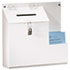 Plastic Suggestion Box with Locking Top, 13 3/4 x 3 5/8 x 13, White - View 1