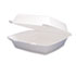 Carryout Food Containers,Foam Hinged 1-Compartment,8-3/8x7-7/8x3-1/4,200/Carton