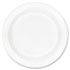 Concorde Foam Plate, 9" Diameter, White, 125/Pack, 500/Carton