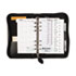 Bonded Leather Organizer Starter Set, 3-3/4 x 6-3/4, Black