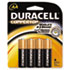 Coppertop Alkaline Batteries, AA, 4/Pack