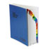 Expandable Desk File, A-Z Index, Letter Size, Acrylic-Coated PressGuard, Blue