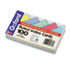 Ruled Index Cards, 3 x 5, Blue/Violet/Canary/Green/Cherry, 100/Pack