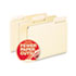 CutLess File Folders, 1/3 Cut Top Tab, Letter, Manila, 100/Box