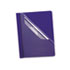 Coated Paper Cover, Tang Clip, Letter, 1/2" Capacity, Clear/Blue, 25/Box