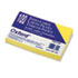 Unruled Index Cards, 3 x 5, Canary, 100/Pack